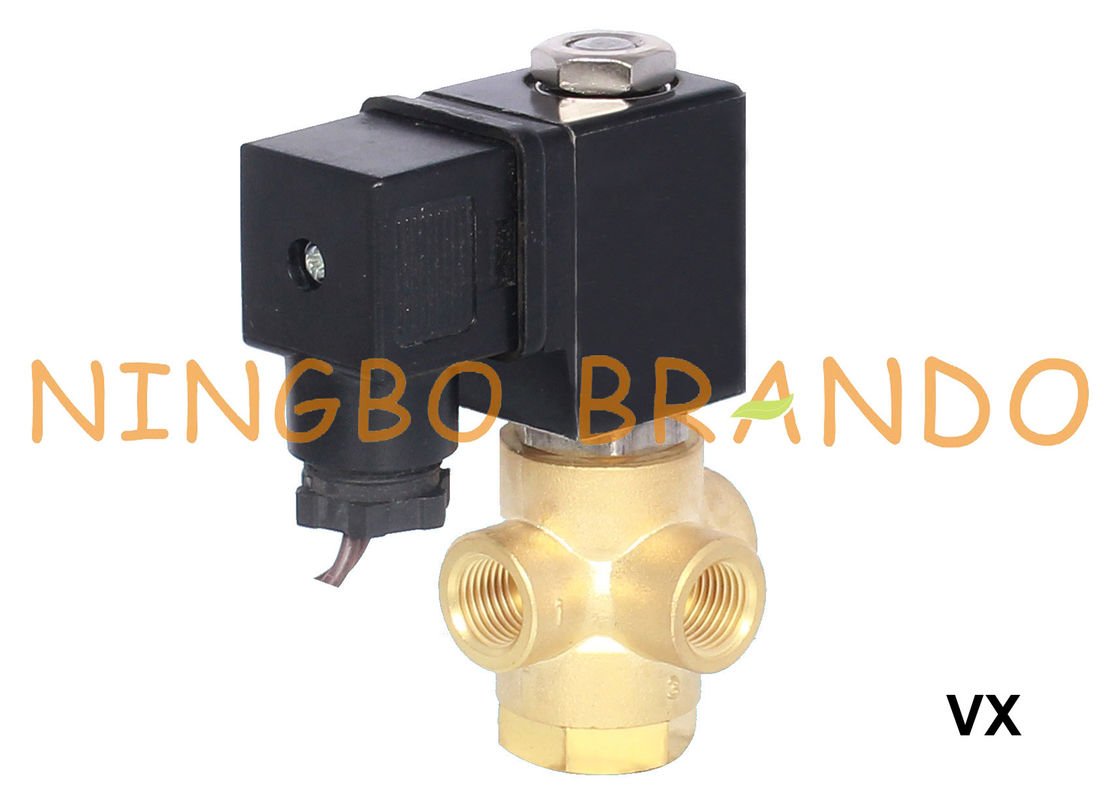 3 Möglichkeits-schloss Messingmagnetventil normalerweise 1/8&quot; 1/4&quot; 12V 24V 110V 220V