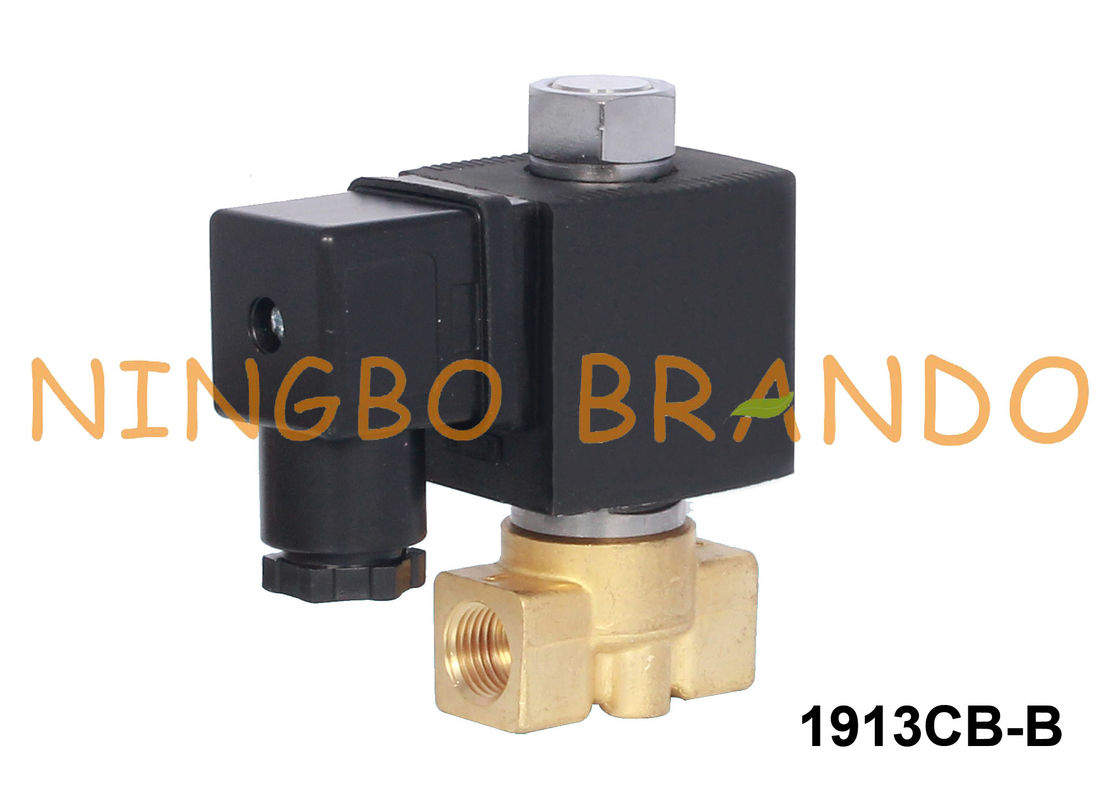 2 Möglichkeits-normalerweise offene Messingmagnetventil-Wasser-Luft 1/4&quot; 24VDC 220VAC