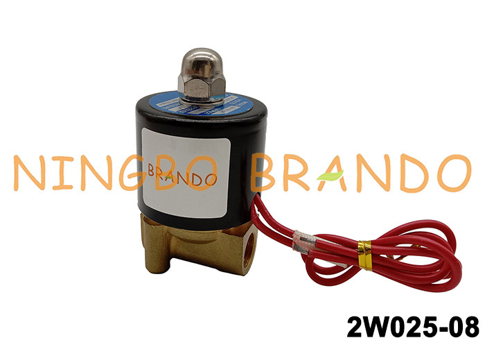 2W025-08 Messingmagnetventil DCs 12V 1/4&quot; für Luft-Wasser-Gas