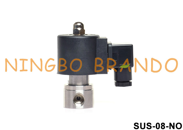 1/4&quot; die normale Weise des PTFE-Dichtungs-Edelstahl-Magnetventil-2/2 öffnen sich