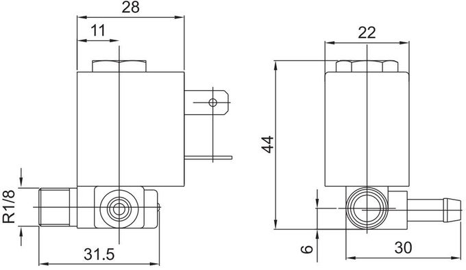 5503 CEME-Art Messingmagnetventil für elektronischen Dampfbügeleisen-Reiniger 12V 24V 110V 220V 2