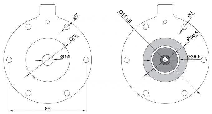 1-1/2“ SBFEC-Art industrielles Taschen-Entstaubungs-Filter-Impuls-Jet Valve Diaphragm Repair Kit-Maß