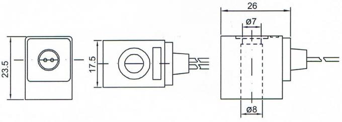 Maß der Solenoid-Spule elektropneumatisches Ventil der Reihe 4V110: