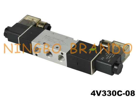 4V330C-08 Close Center Pneumatisches Magnetventil 5 Wege 2 Position 1/4''