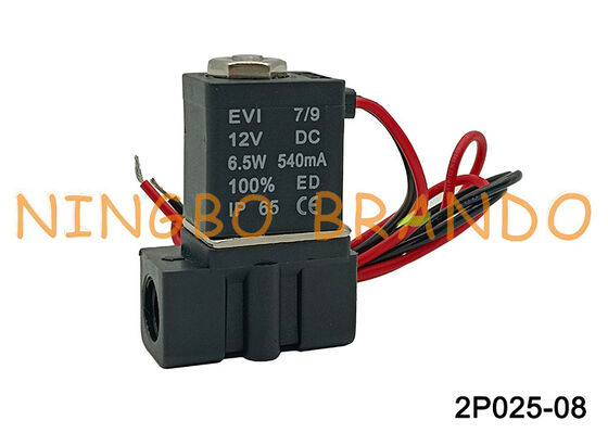 2P0250-08 2-Wege-Magnetventil 1/4'' Kunststoff-Pneumatik-Magnetventil