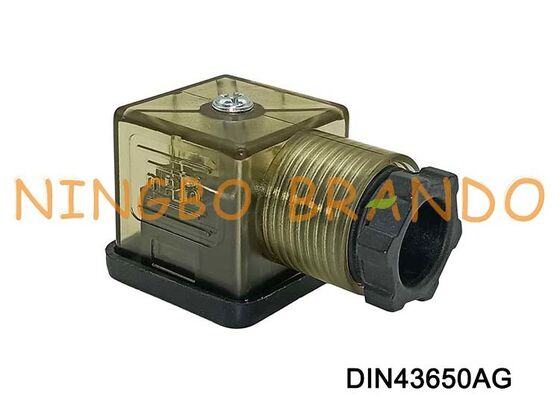 DIN43650A Magnetventilspulenanschluss 18 mm MPM braunes Nylon DIN 43650 Typ A