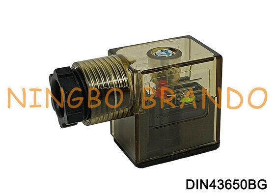 DIN43650B Magnetventilspulenstecker mit LED DIN 43650 Typ B