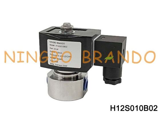 500 bar Hochdruck-Edelstahl-Magnetventil 1/4'' 220V 110V 24V 12V