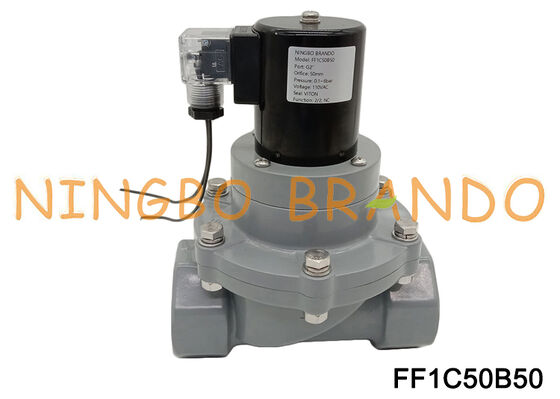 2'' CPVC Korrosionsbeständiges Magnetventil DN50 Chemieventil FF1C50B50