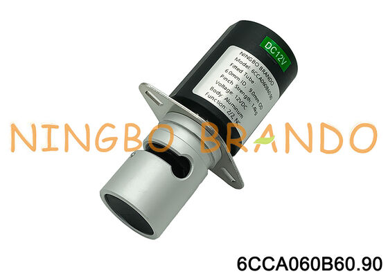 2-Wege-NC-Aluminium-Magnet-Quetschventil, rohrgesteuertes Flüssigkeitsventil, AC220V, DC24V