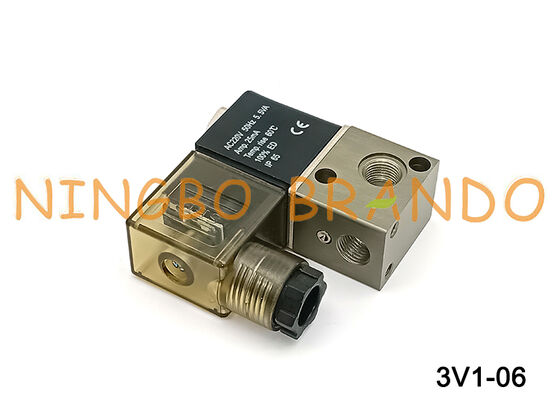 Elektrisches pneumatisches Magnetventil 3V1-06 12 VDC 24 VDC 110 VAC 220 VAC