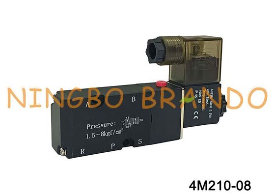 AirTAC Typ 4M210-08 Magnetventil 5/2 Wege pneumatisches Wegeventil