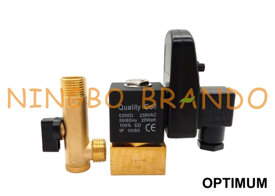 Jorc-Art Timer-Auto lassen Magnetventil für Luftkompressor 220V ab