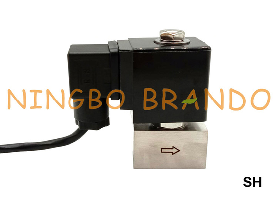 300 Stange Hochdruckedelstahl-Magnetventil 1/4" 3/8" 24V 110V 220V